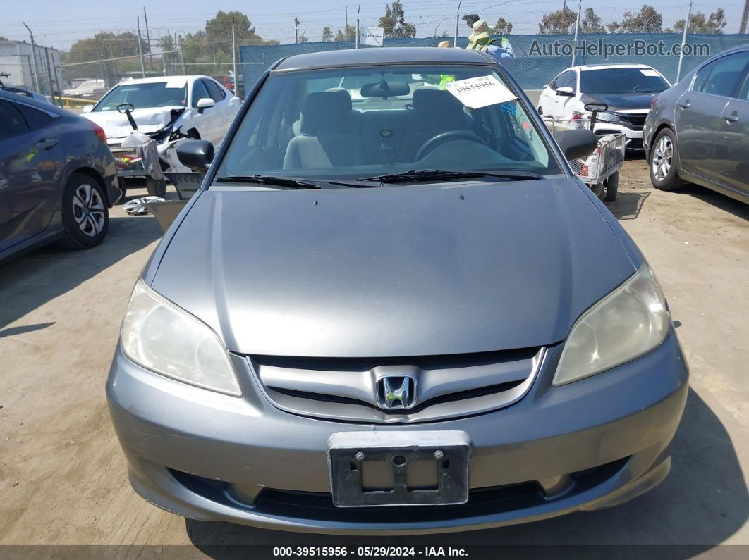 2004 Honda Civic Lx Gray vin: 2HGES16504H627051