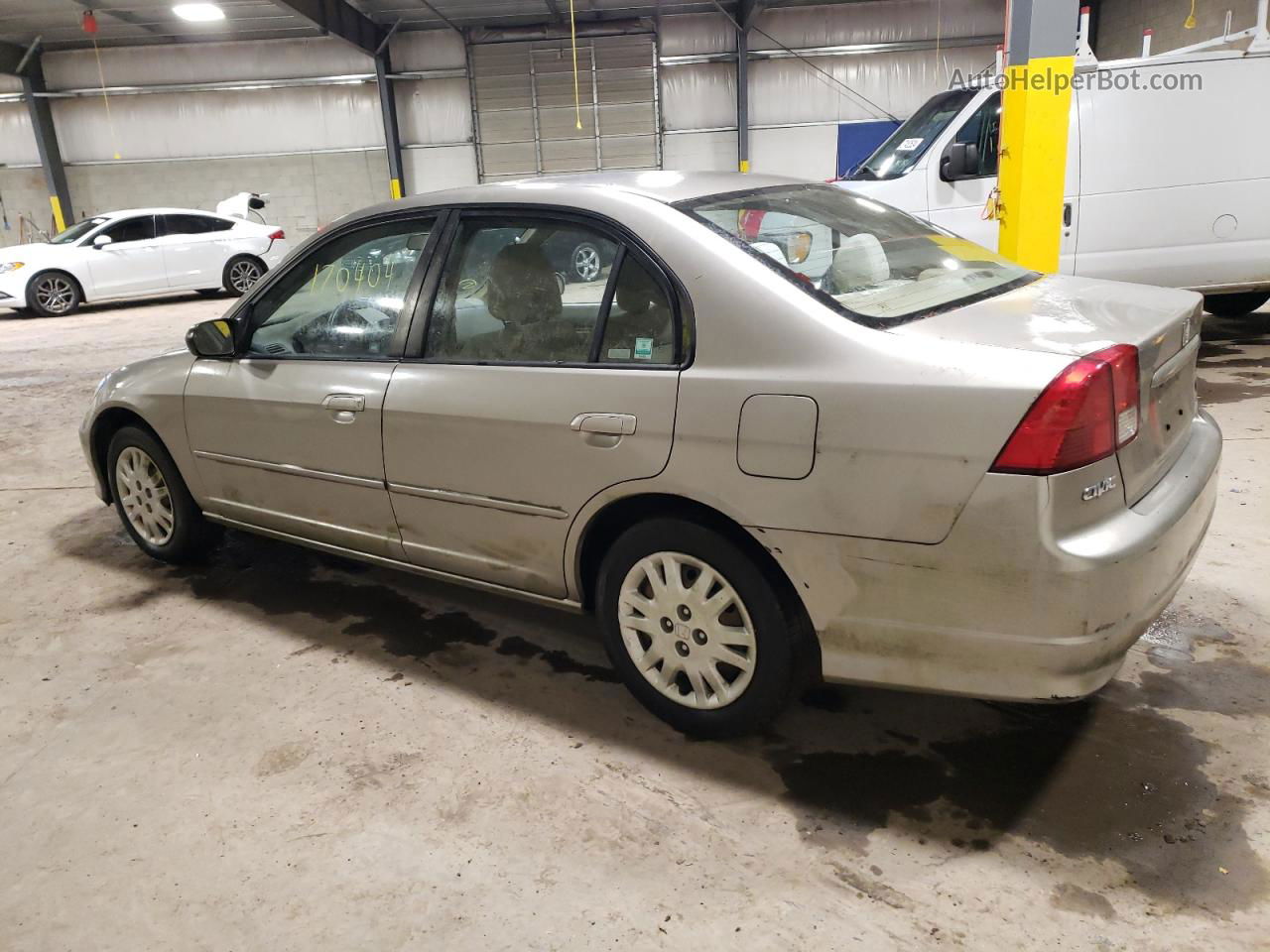 2005 Honda Civic Lx Желто-коричневый vin: 2HGES16505H503878