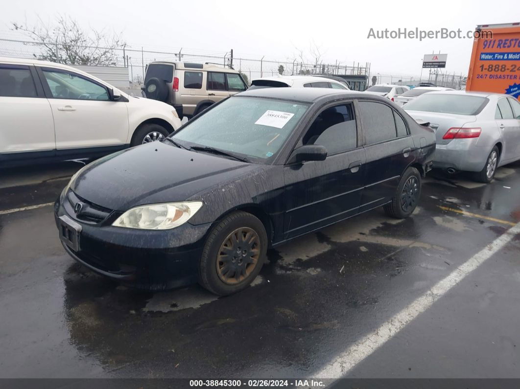 2005 Honda Civic Lx Черный vin: 2HGES16505H605214