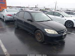 2005 Honda Civic Lx Black vin: 2HGES16505H605214