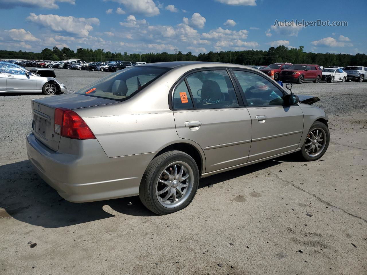 2005 Honda Civic Lx Cream vin: 2HGES16505H615192