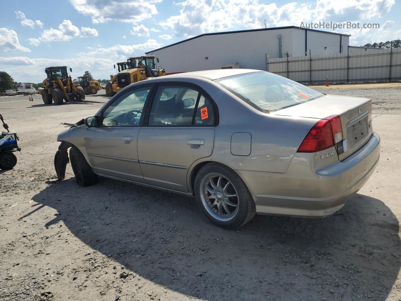 2005 Honda Civic Lx Cream vin: 2HGES16505H615192