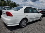 2004 Honda Civic Lx White vin: 2HGES16514H638804