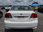 2004 Honda Civic Lx White vin: 2HGES16514H638804