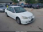 2005 Honda Civic Lx/lx Se White vin: 2HGES16515H523489