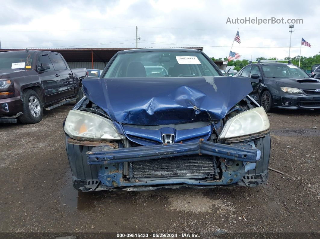 2005 Honda Civic Lx/lx Se Blue vin: 2HGES16515H527834