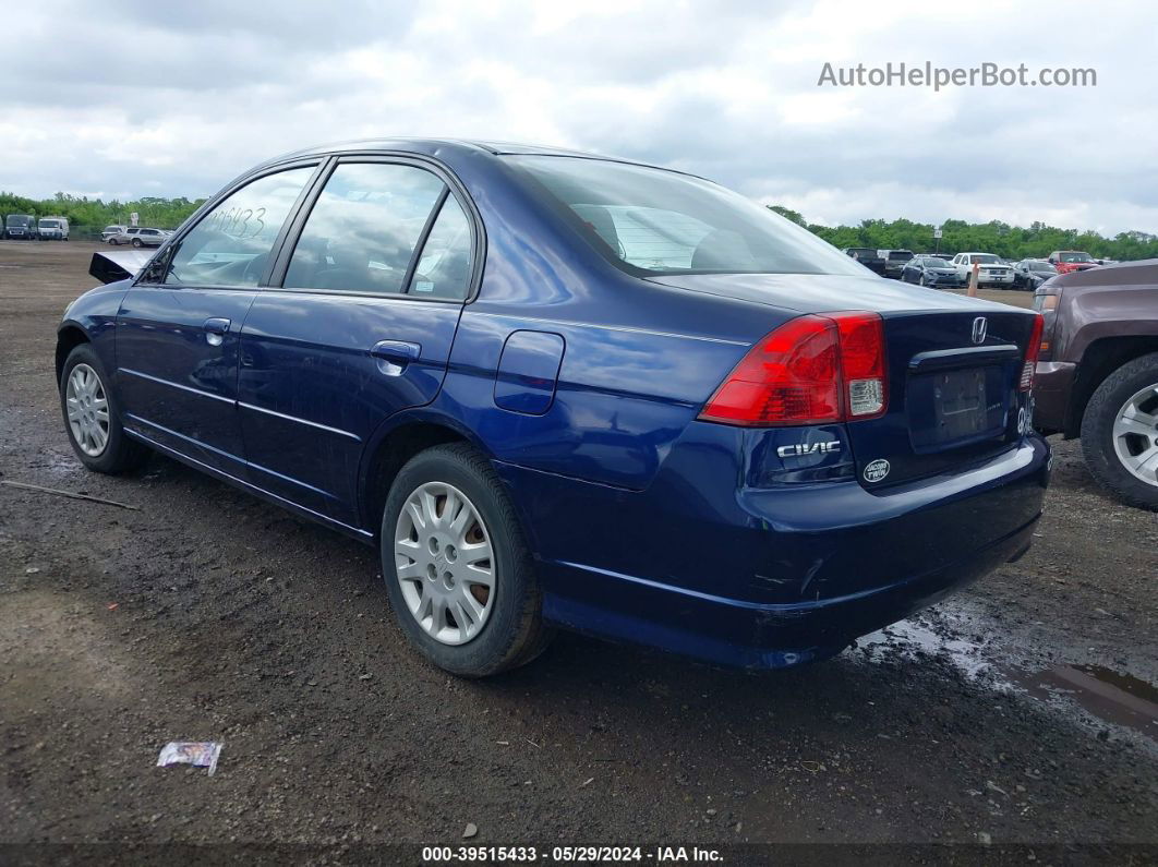 2005 Honda Civic Lx/lx Se Blue vin: 2HGES16515H527834