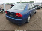 2005 Honda Civic Lx Blue vin: 2HGES16515H607568