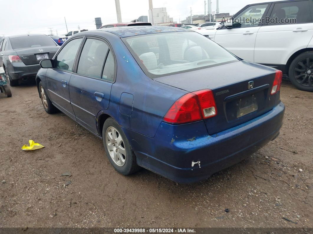 2005 Honda Civic Lx Blue vin: 2HGES16515H607568