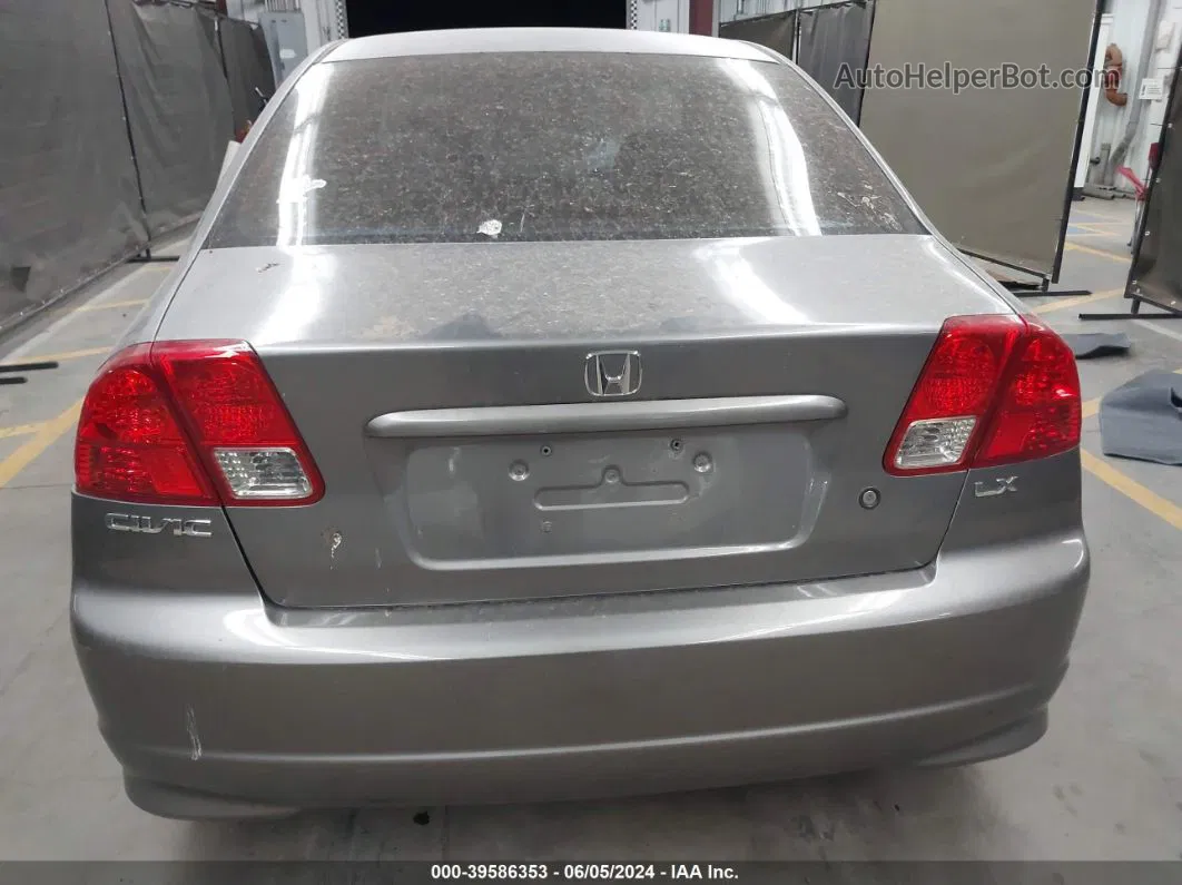 2004 Honda Civic Lx Gray vin: 2HGES16524H531857