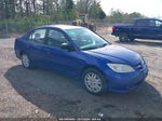 2004 Honda Civic Lx Blue vin: 2HGES16524H587572