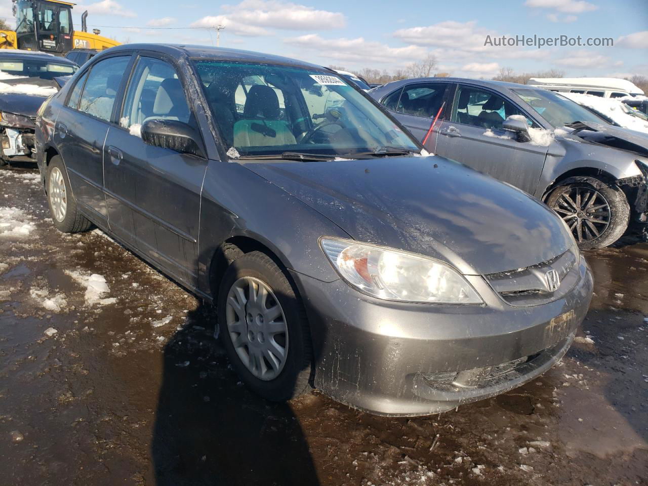 2004 Honda Civic Lx Gray vin: 2HGES16524H595848