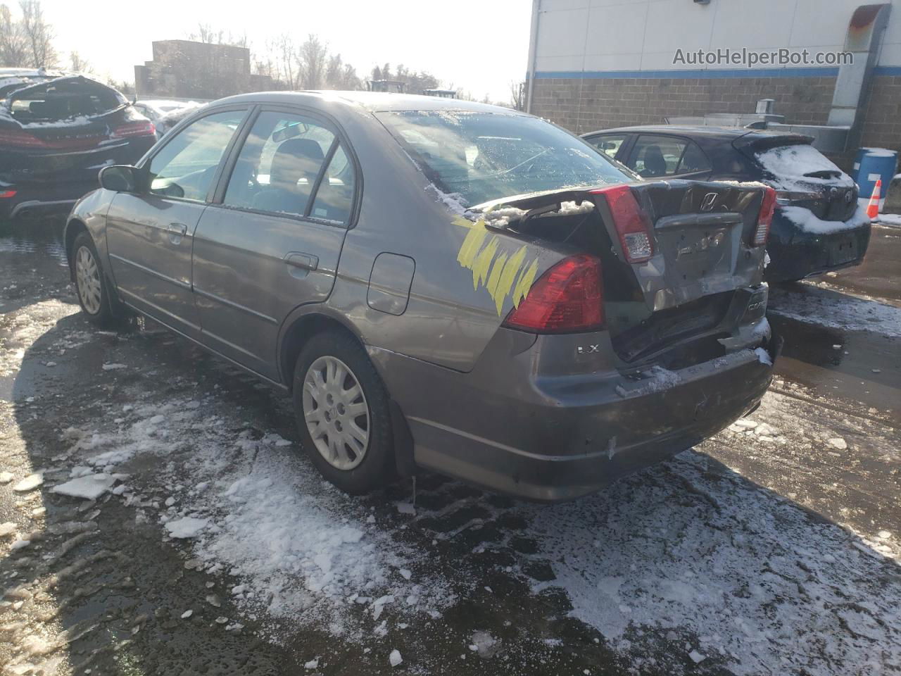 2004 Honda Civic Lx Gray vin: 2HGES16524H595848