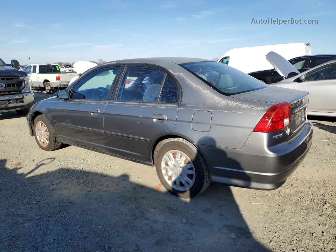 2004 Honda Civic Lx Gray vin: 2HGES16524H627195