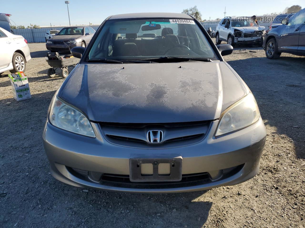 2004 Honda Civic Lx Gray vin: 2HGES16524H627195