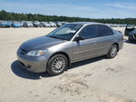 2005 Honda Civic Lx Gray vin: 2HGES16525H631166