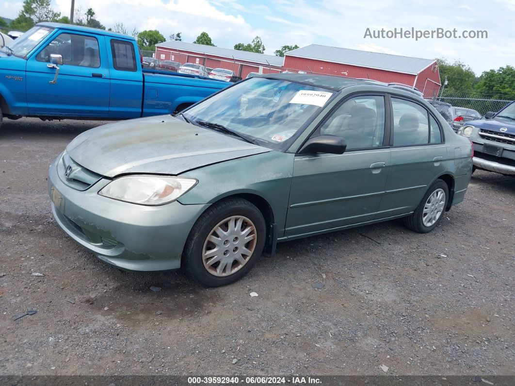 2004 Honda Civic Lx Green vin: 2HGES16534H500987