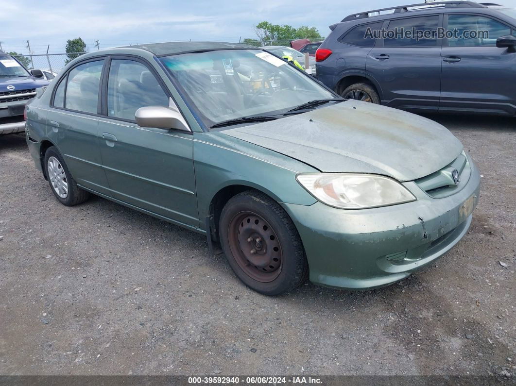 2004 Honda Civic Lx Green vin: 2HGES16534H500987