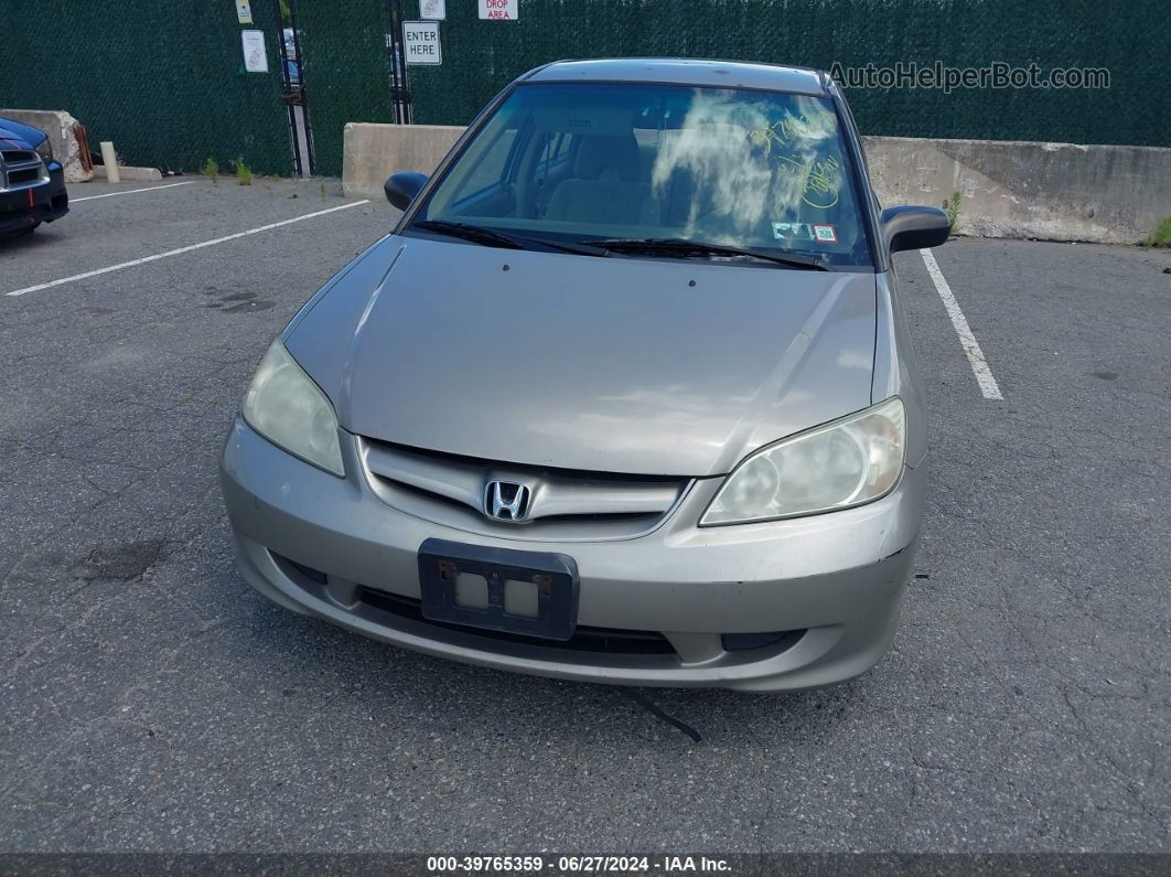 2004 Honda Civic Lx Beige vin: 2HGES16534H502691