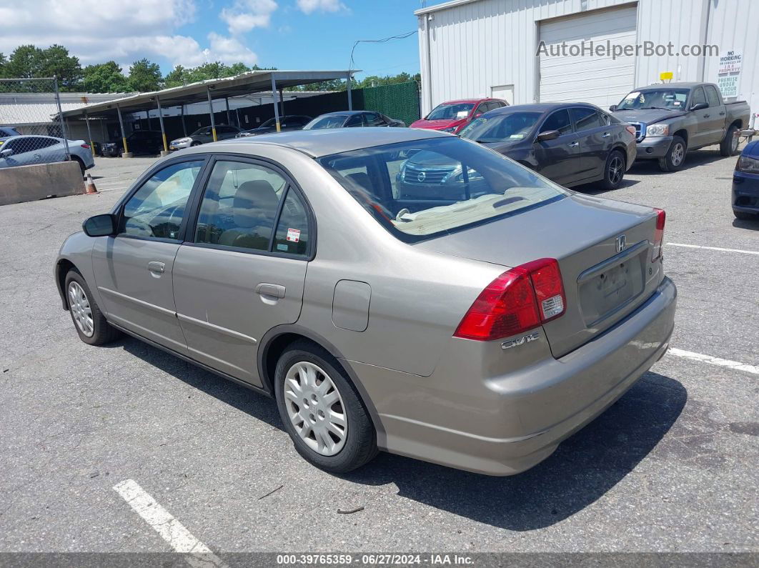 2004 Honda Civic Lx Beige vin: 2HGES16534H502691