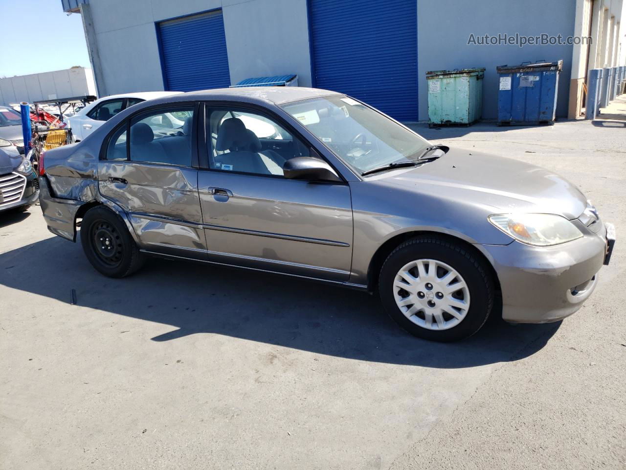 2004 Honda Civic Lx Gray vin: 2HGES16534H511231