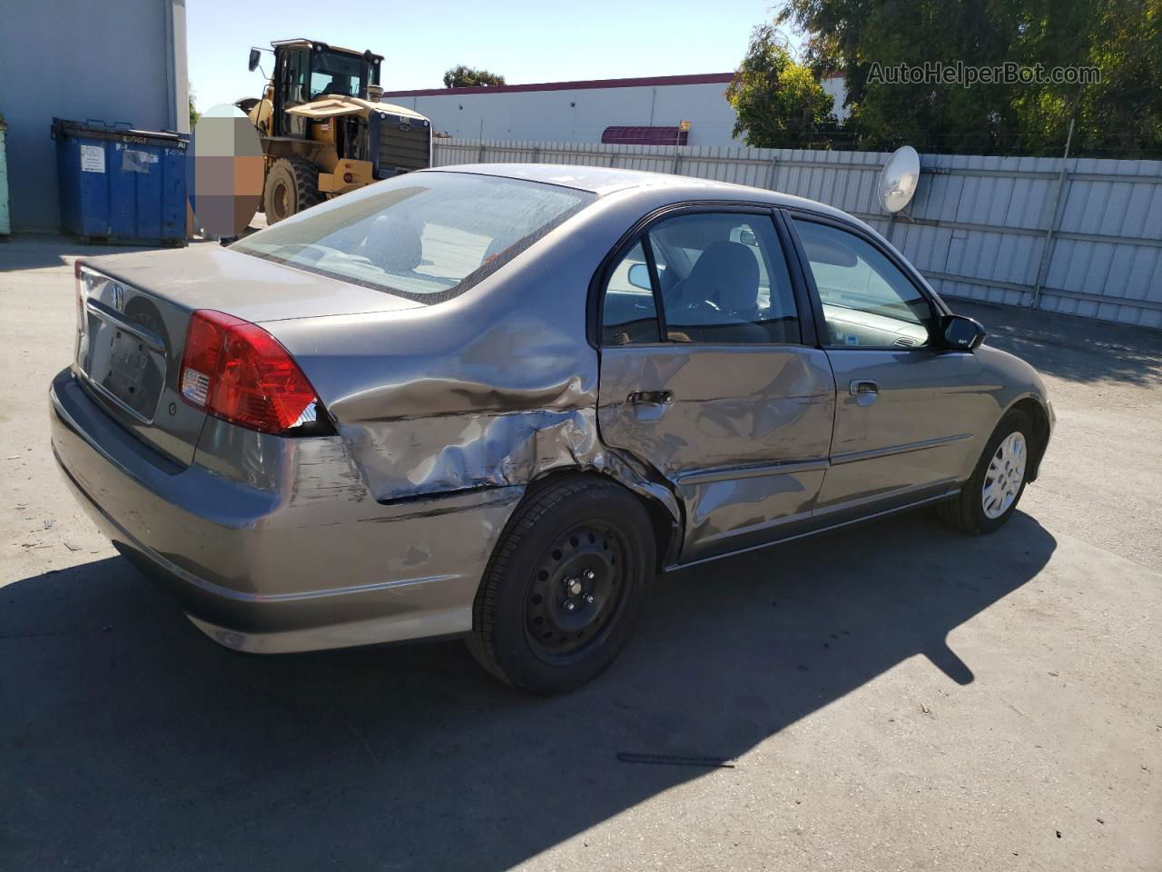 2004 Honda Civic Lx Gray vin: 2HGES16534H511231