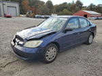 2004 Honda Civic Lx Blue vin: 2HGES16534H513562