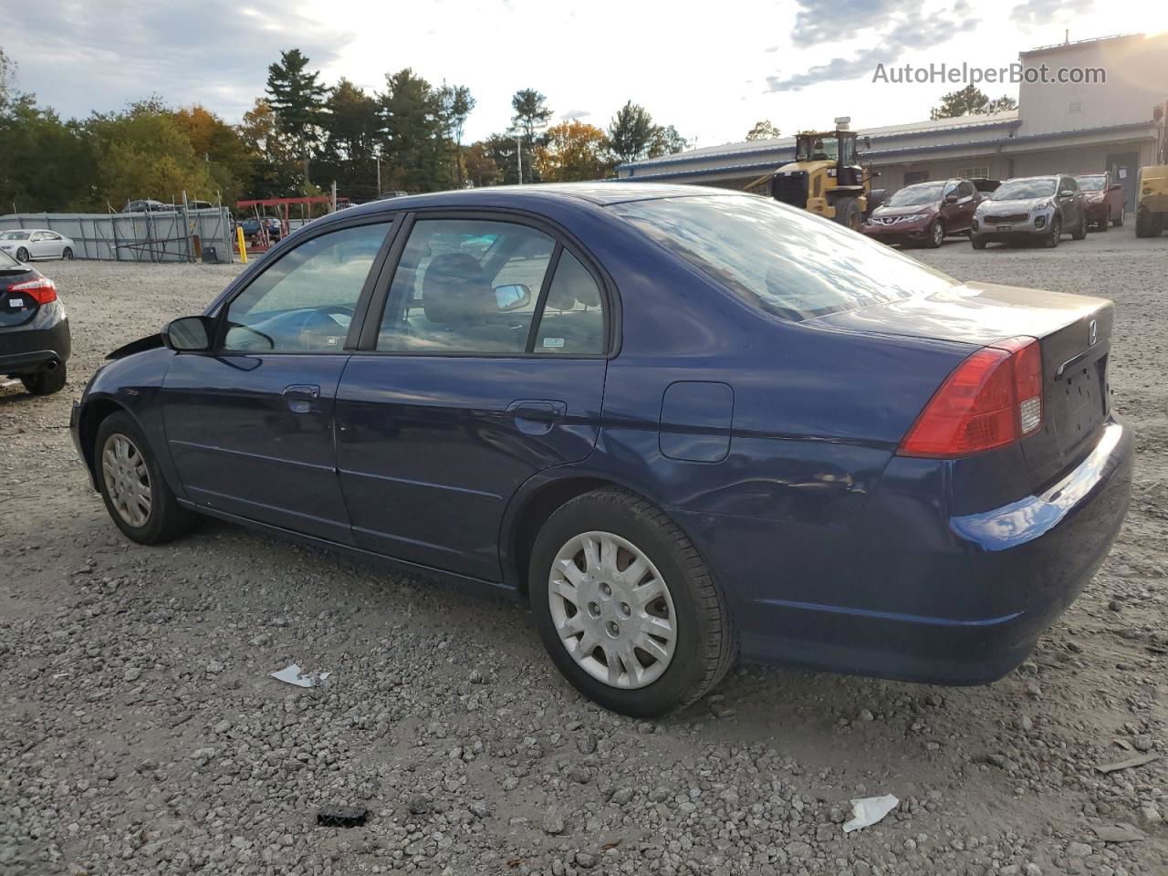 2004 Honda Civic Lx Blue vin: 2HGES16534H513562