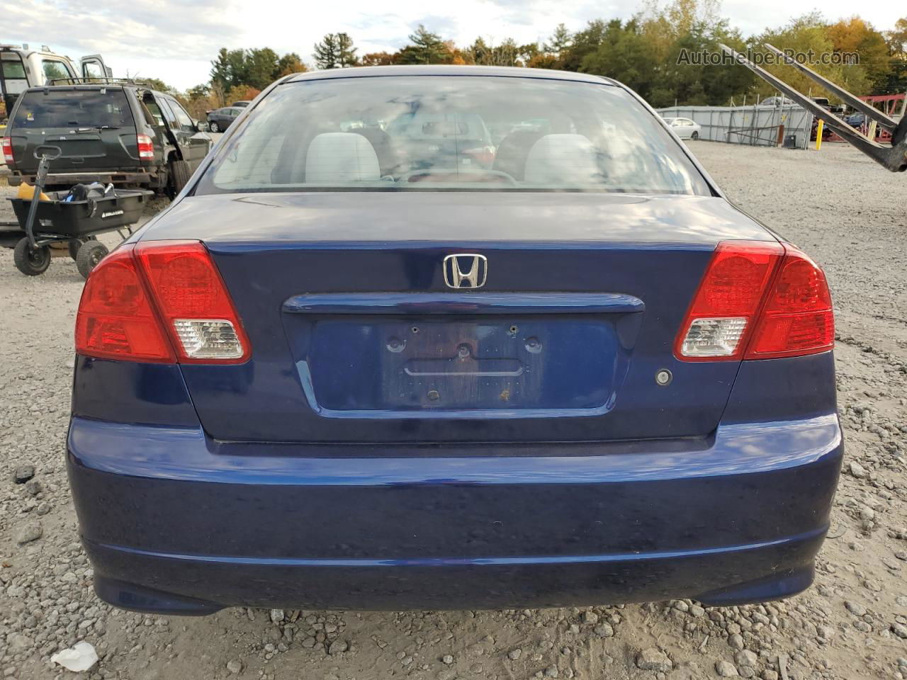 2004 Honda Civic Lx Blue vin: 2HGES16534H513562