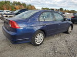 2004 Honda Civic Lx Blue vin: 2HGES16534H513562