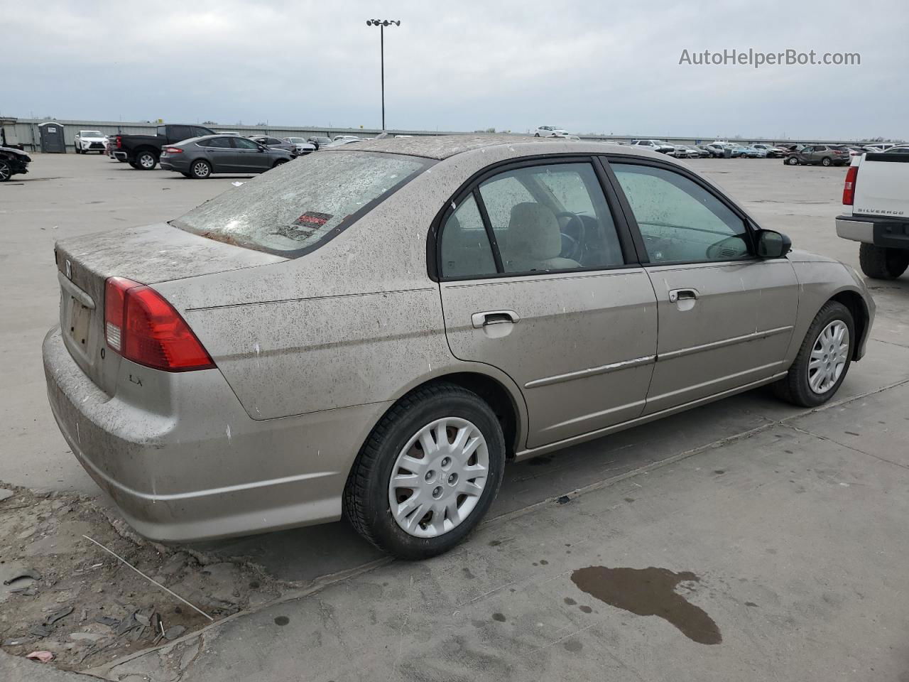 2004 Honda Civic Lx Tan vin: 2HGES16534H518034