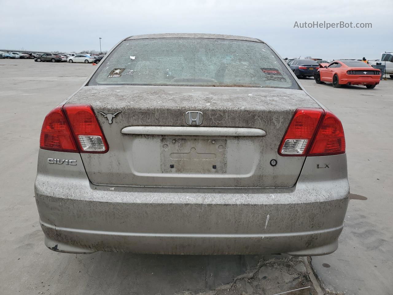 2004 Honda Civic Lx Tan vin: 2HGES16534H518034