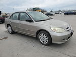 2004 Honda Civic Lx Желто-коричневый vin: 2HGES16534H518034