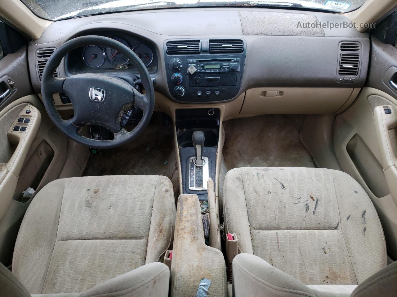 2004 Honda Civic Lx Белый vin: 2HGES16534H519734