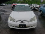 2004 Honda Civic Lx Белый vin: 2HGES16534H519734