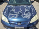 2004 Honda Civic Lx Blue vin: 2HGES16534H527865