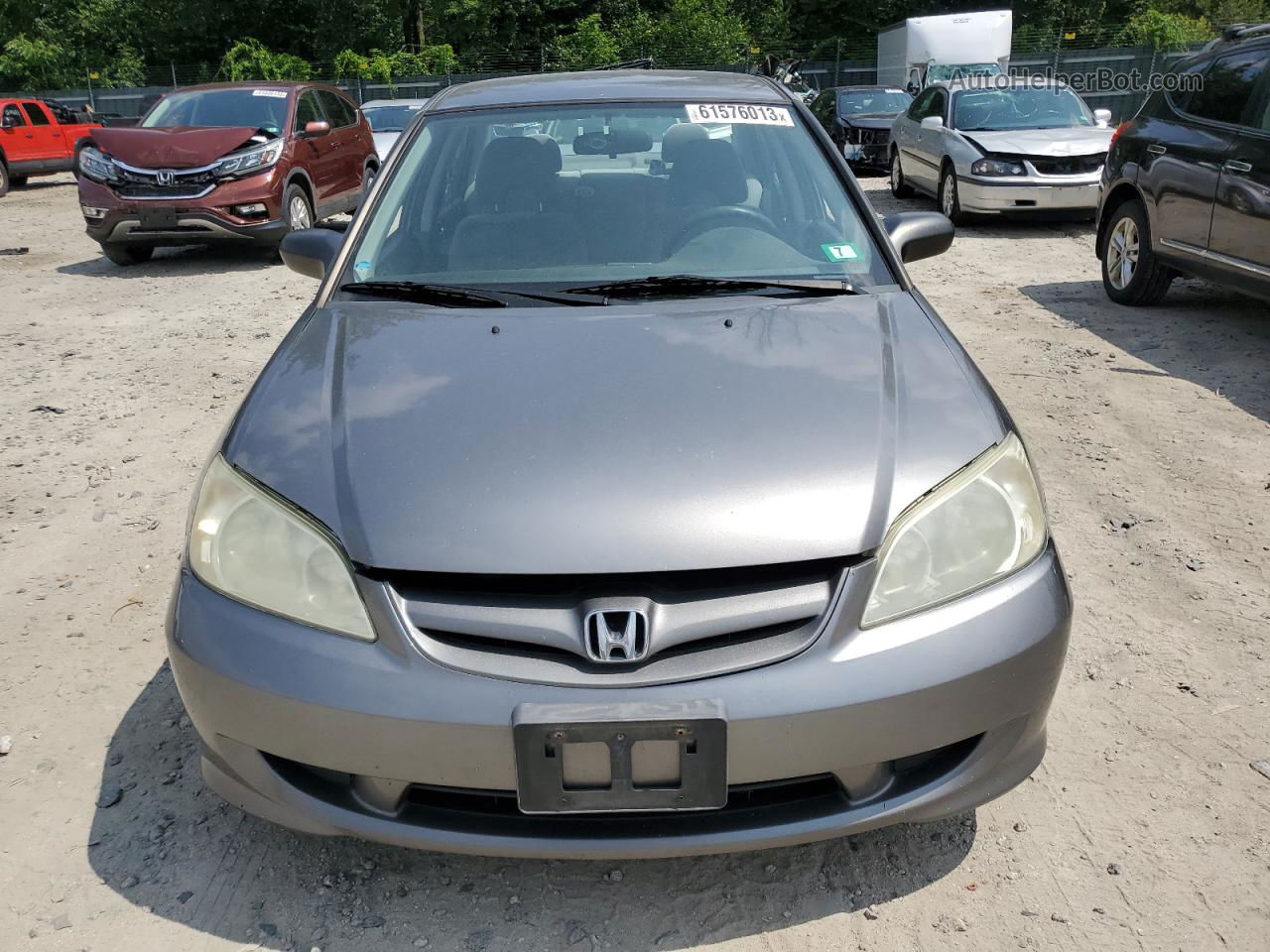 2004 Honda Civic Lx Charcoal vin: 2HGES16534H573695