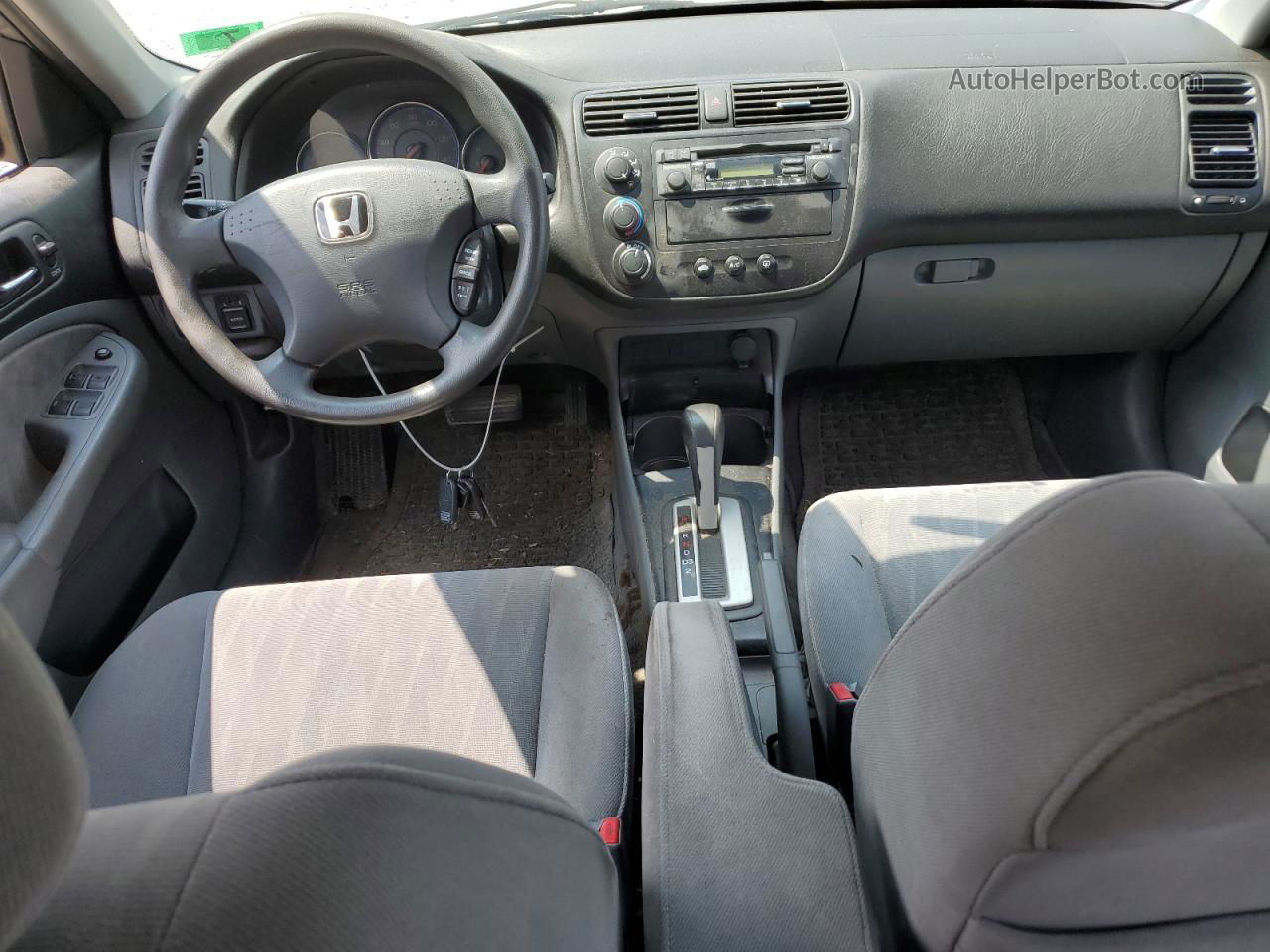 2004 Honda Civic Lx Угольный vin: 2HGES16534H573695