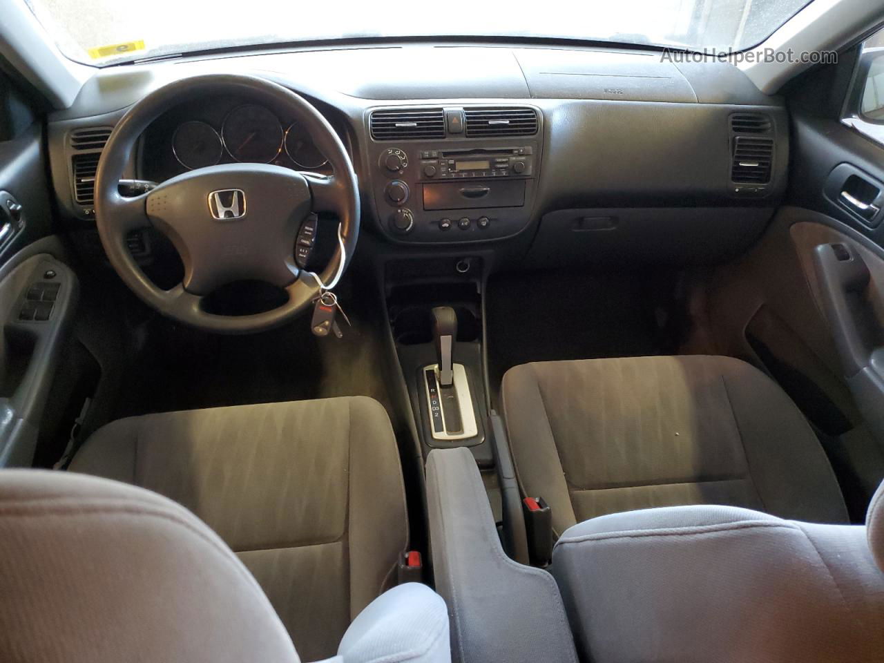 2004 Honda Civic Lx Серый vin: 2HGES16534H574989