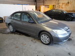 2004 Honda Civic Lx Gray vin: 2HGES16534H574989