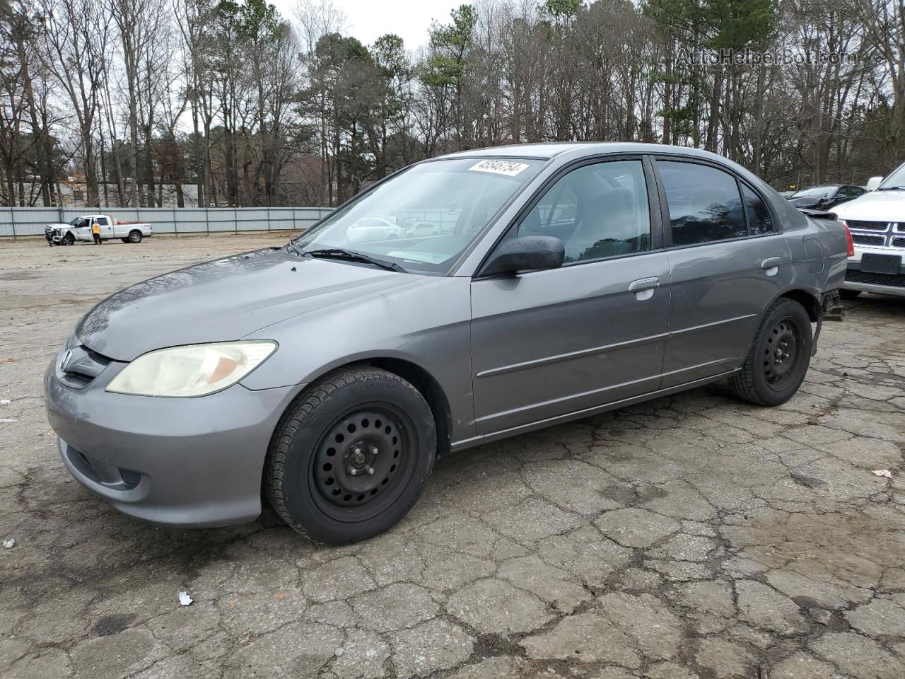 2004 Honda Civic Lx Gray vin: 2HGES16534H629876