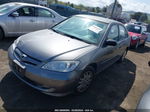 2004 Honda Civic Lx Gray vin: 2HGES16534H644944