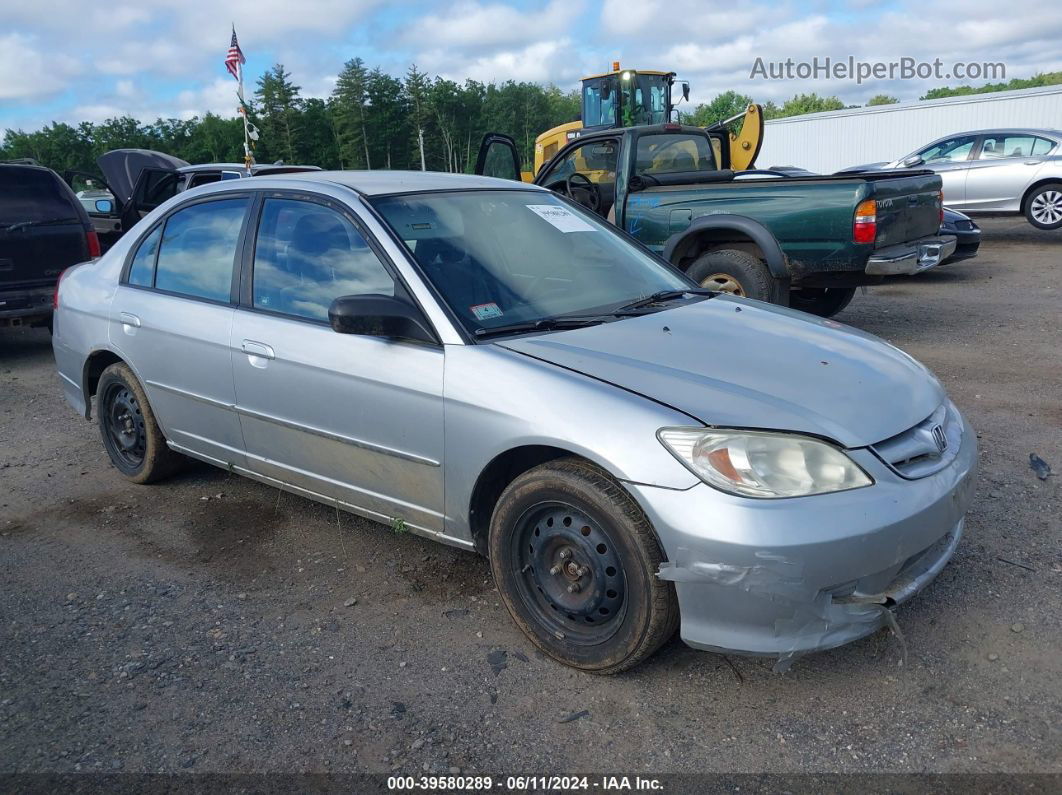 2005 Honda Civic Lx/lx Se Silver vin: 2HGES16535H570989