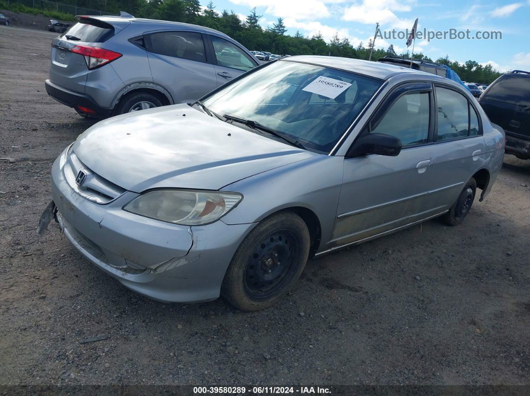 2005 Honda Civic Lx/lx Se Silver vin: 2HGES16535H570989