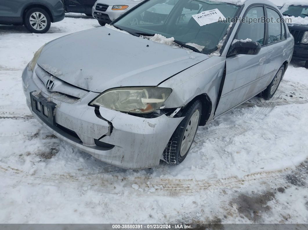 2005 Honda Civic Lx Silver vin: 2HGES16535H621648