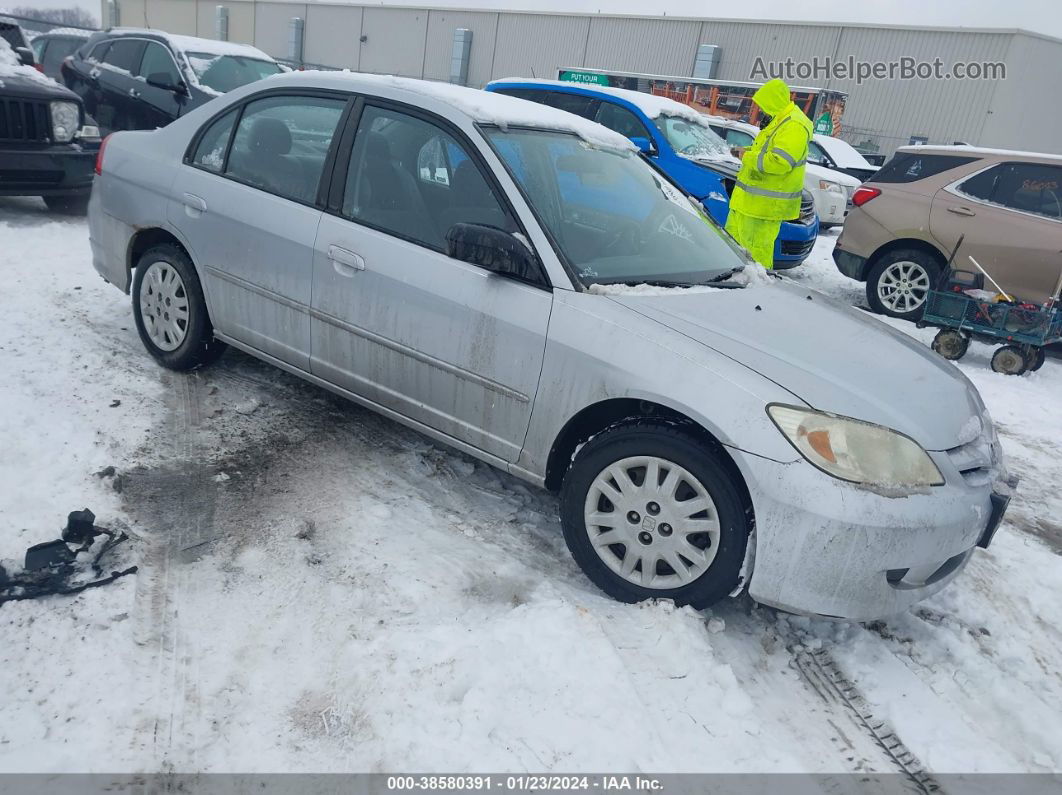 2005 Honda Civic Lx Silver vin: 2HGES16535H621648