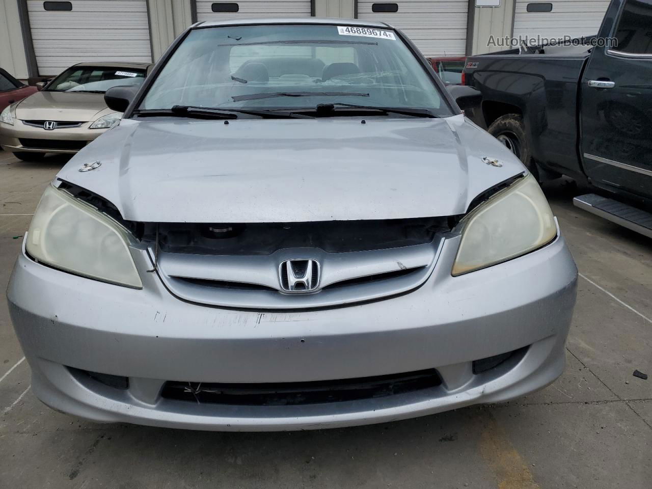 2005 Honda Civic Lx Silver vin: 2HGES16535H623674