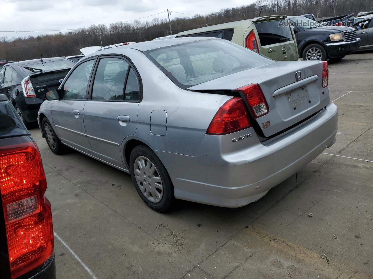 2005 Honda Civic Lx Silver vin: 2HGES16535H623674