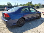 2004 Honda Civic Lx Blue vin: 2HGES16544H581563