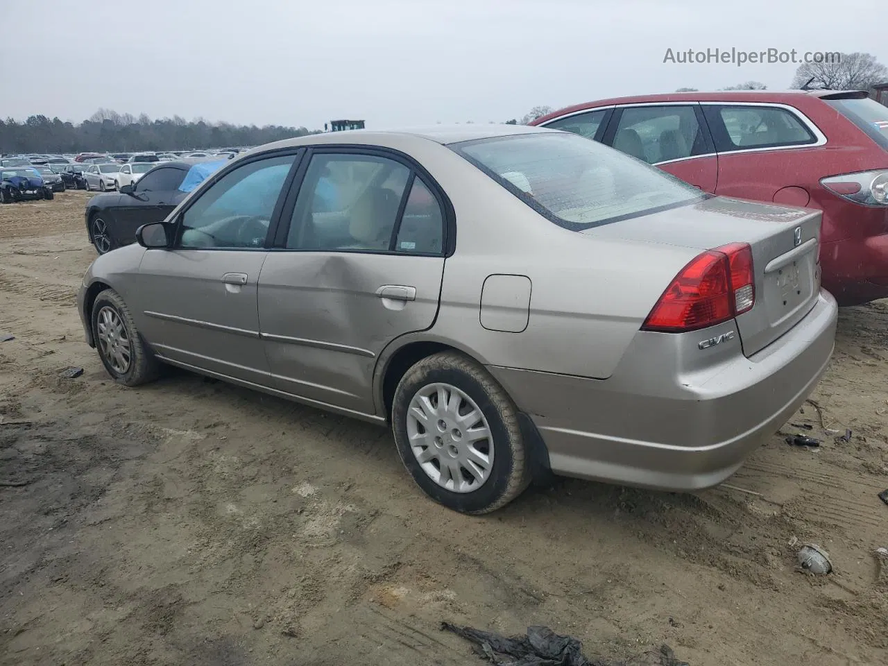 2004 Honda Civic Lx Золотой vin: 2HGES16544H603934